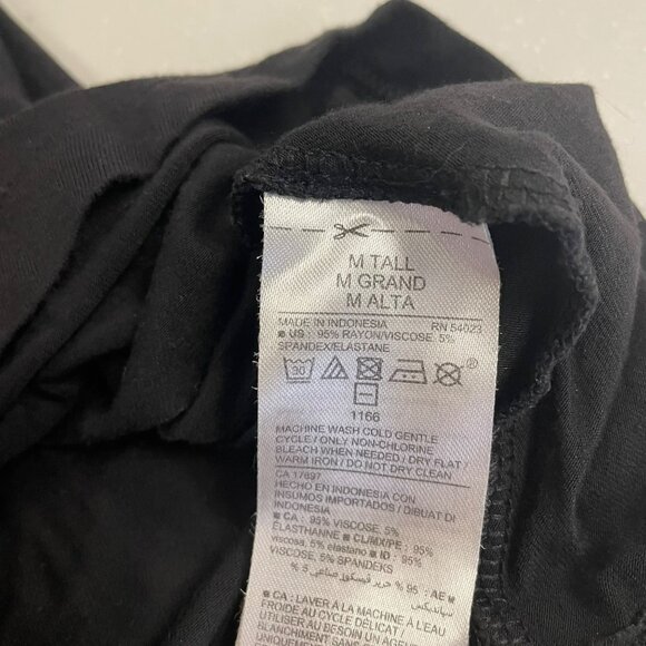 Old Navy Womens Shift Dress Long Sleeve Black Size M Tall - Picture 9 of 9